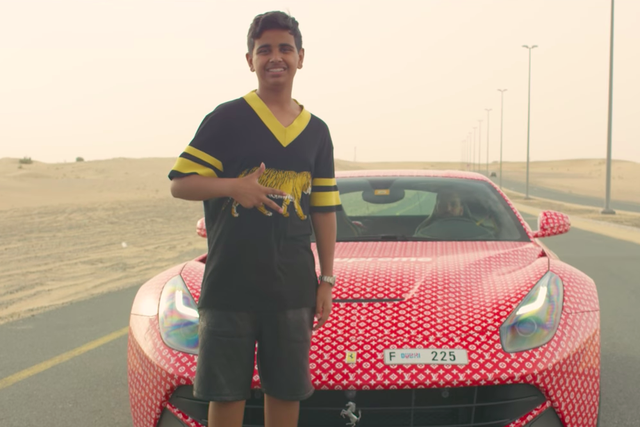15-year-old Rashed Saif Belhasa is the son of a Dubai billionaire