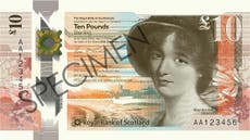 RBS £10 note with pioneering female figure to be released in October