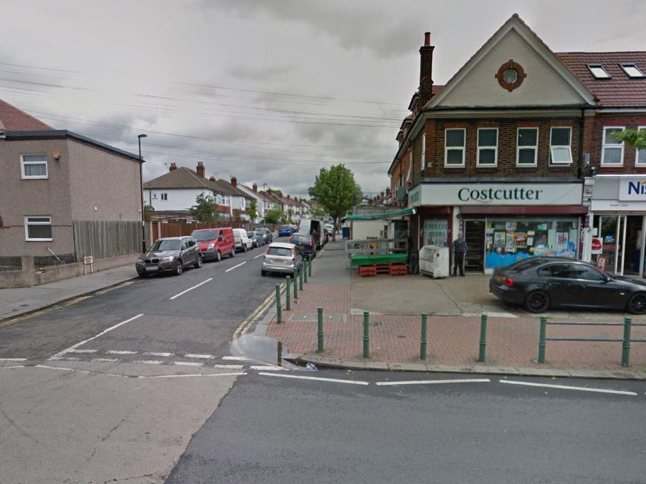 ​Jermaine Goupall was attacked about 20 yards from the Costcutter on the junction between Georgia Road and Green Lane