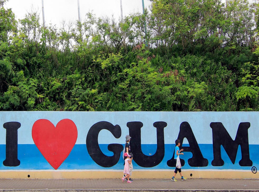Thousands of US troops are stationed on the small island of Guam