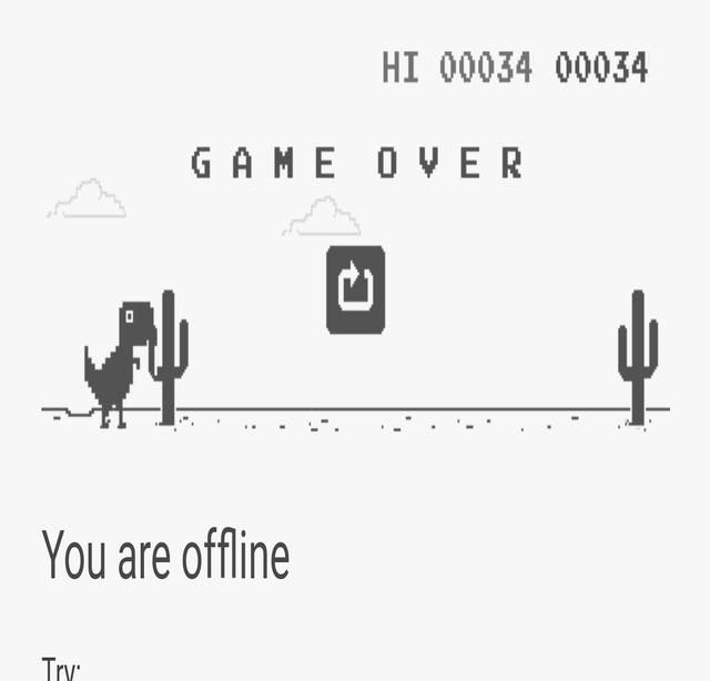 Chrome's T-Rex Easter Egg Game Has 17 Million Years of Gameplay Time