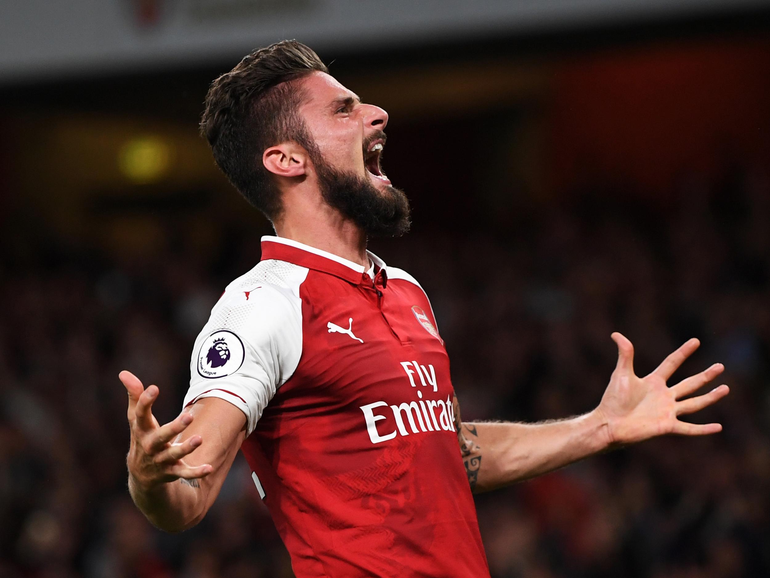 Most of Olivier Giroud's Premier League appearances this season have come from off the bench