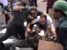 Violence breaks out ahead of far right rally in Virginia