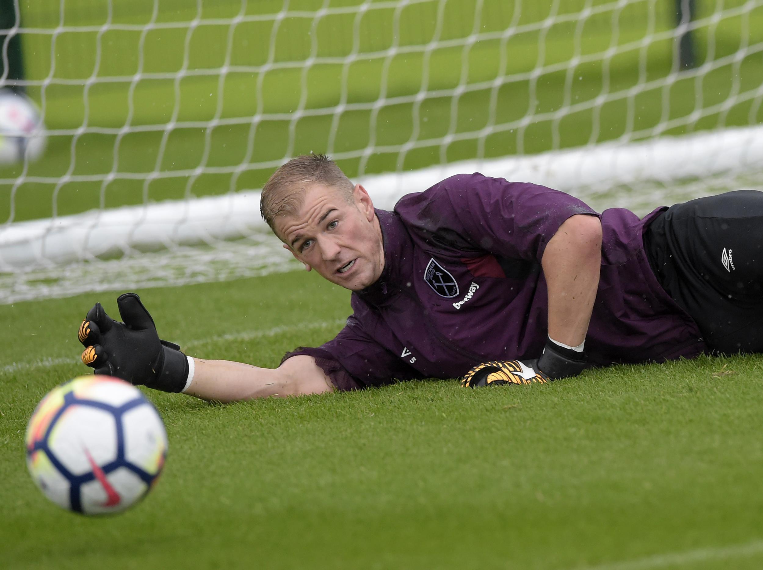 Hart says he is looking forward to facing Manchester United on Sunday