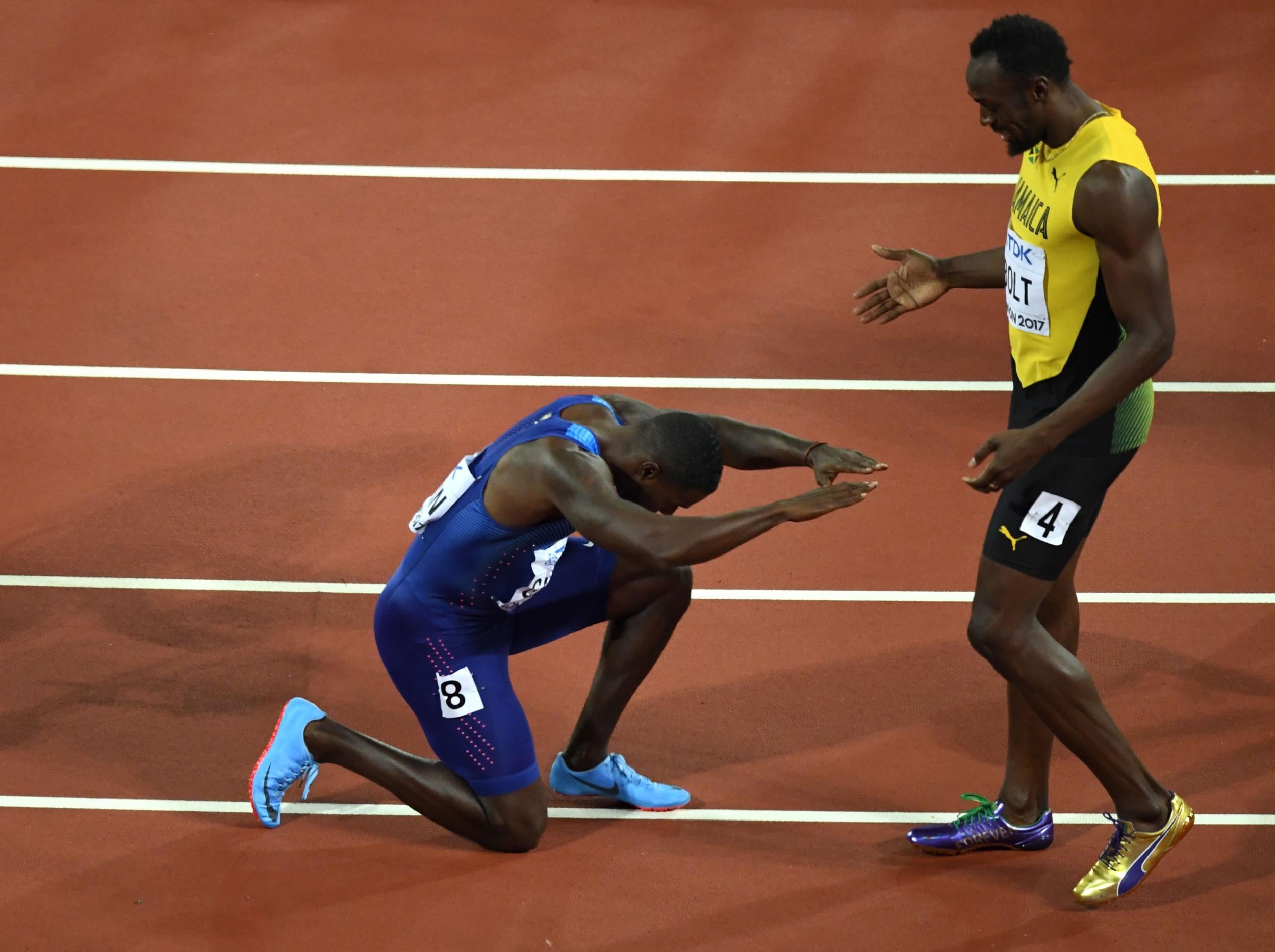 Gatlin beat Bolt at the 2017 World Championships