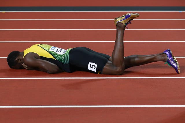 Bolt left the World Championships in London with a solitary bronze medal