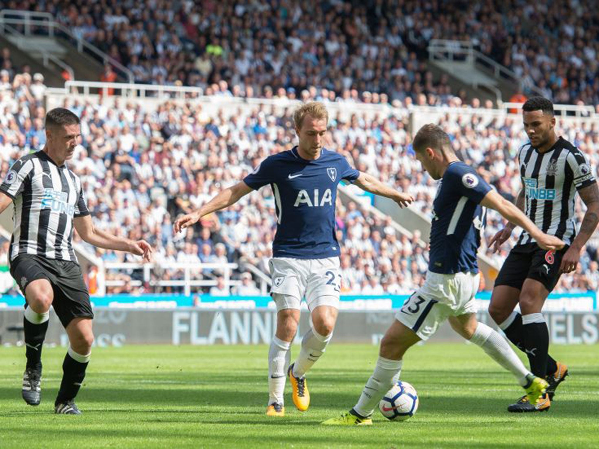 Ben Davies struck home the second to finish a flowing move by Spurs