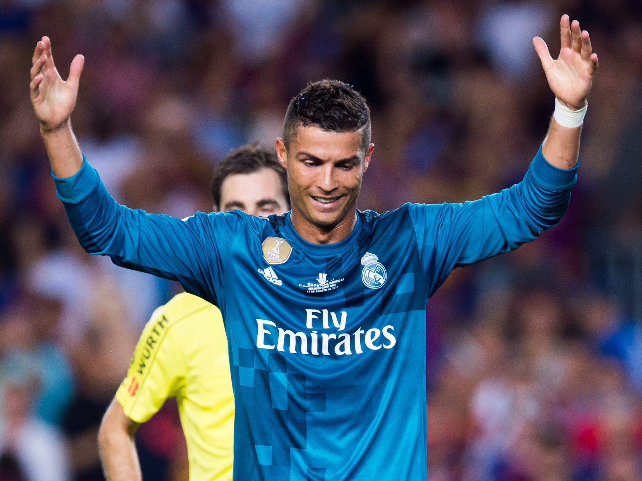 Cristiano Ronaldo sent-off for diving two minutes after scoring as Real  Madrid beat Barcelona 3-1 in Spanish Super Cup, The Independent