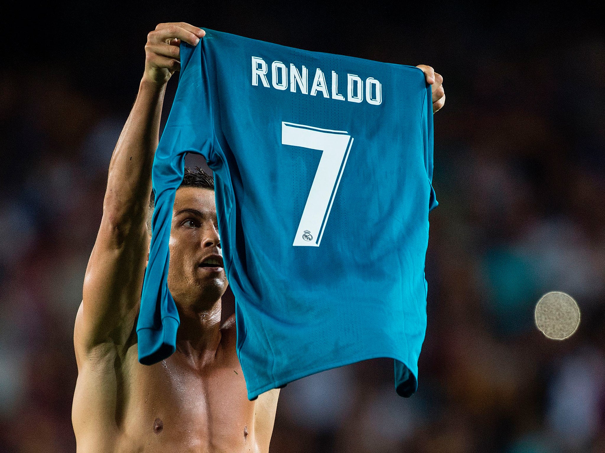 Watch: Cristiano Ronaldo sent off for scoring, taking shirt off, then diving