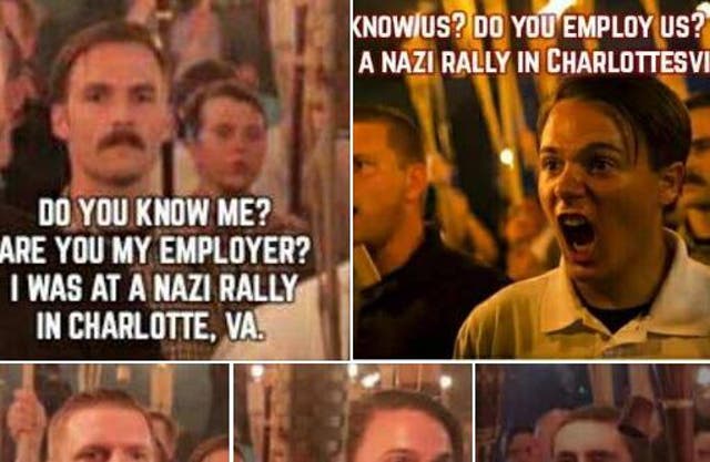Gregg Davis, a Missouri resident, shared a Facebook post asking people to identify demonstrators at the far-right rally
