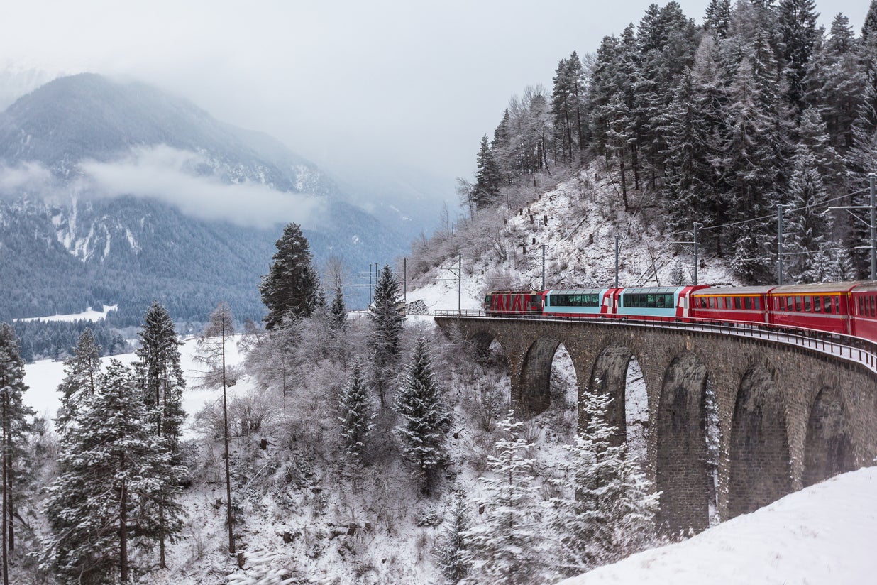 The views from the Glacier Express are outstanding