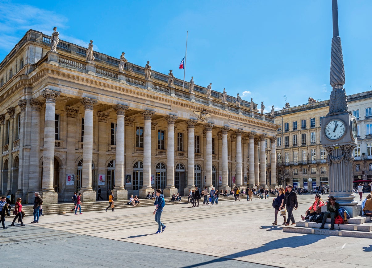 The Grand Théatre de Bordeaux is home to the city’s opera and ballet companies (Getty)