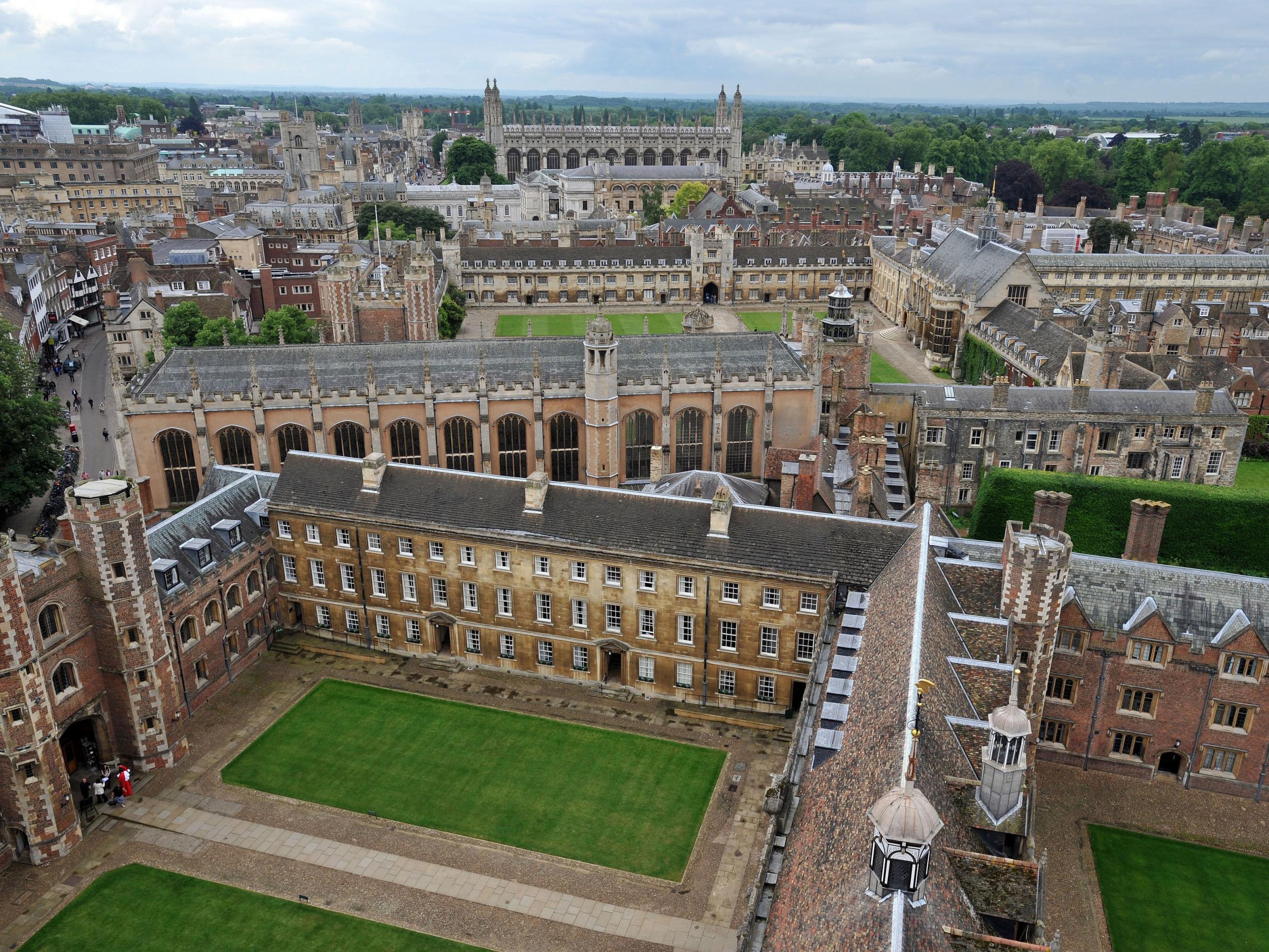 Cambridge University, where almost a third of applications from UK state-school students were for the five most over-subscribed subjects