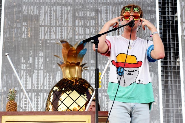 Dave Bayley of Glass Animals performs at Coachella Festival, 2017