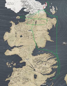 White Crawlers? Map shows how slow GoT's villains are