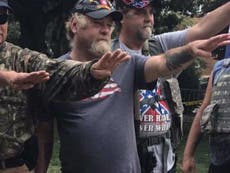 Nazi In Charlottesville wearing 82nd Airborne Division cap condemned 