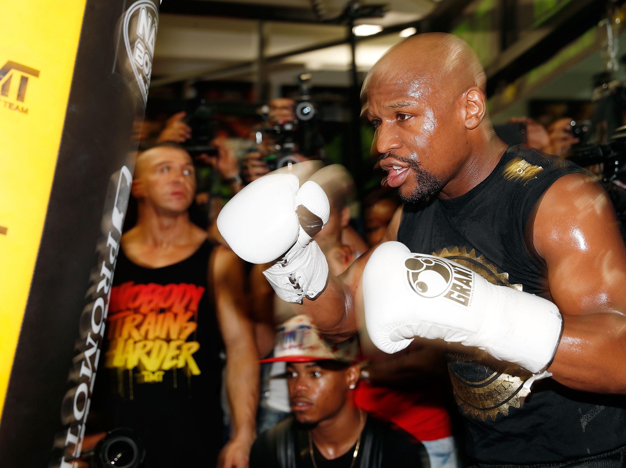 Mayweather is the overwhelming favourite to win on Saturday (Getty)