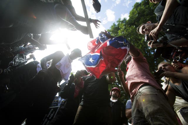 The wave of marches had sparked widespread concern after three people were killed in violent protests in Virginia last weekend