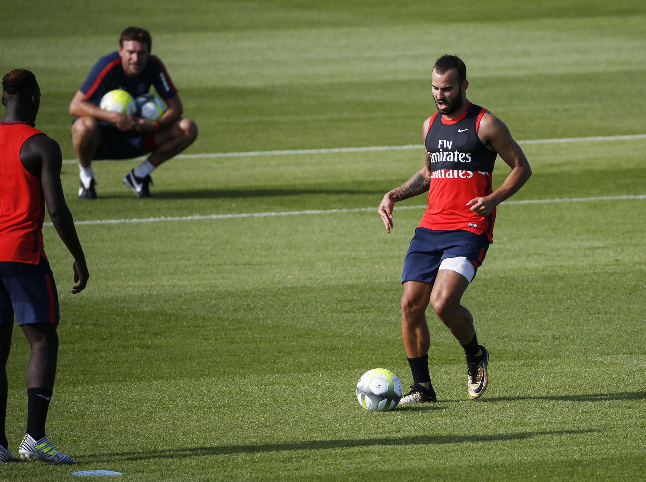 &#13;
Jese in training at his former club &#13;