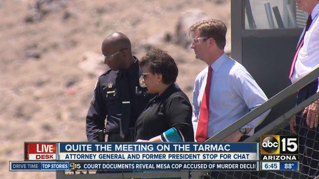 The meeting took place at an airport in Arizona in May 2016
