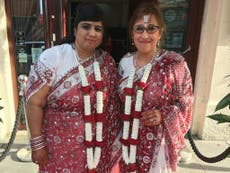 Hindu and Jewish women wed in 'UK's first interfaith lesbian marriage'