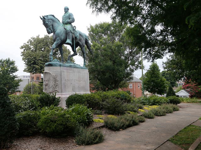 The Confederate statue of General Robert E Lee has been the focus of protests in Charlottesville