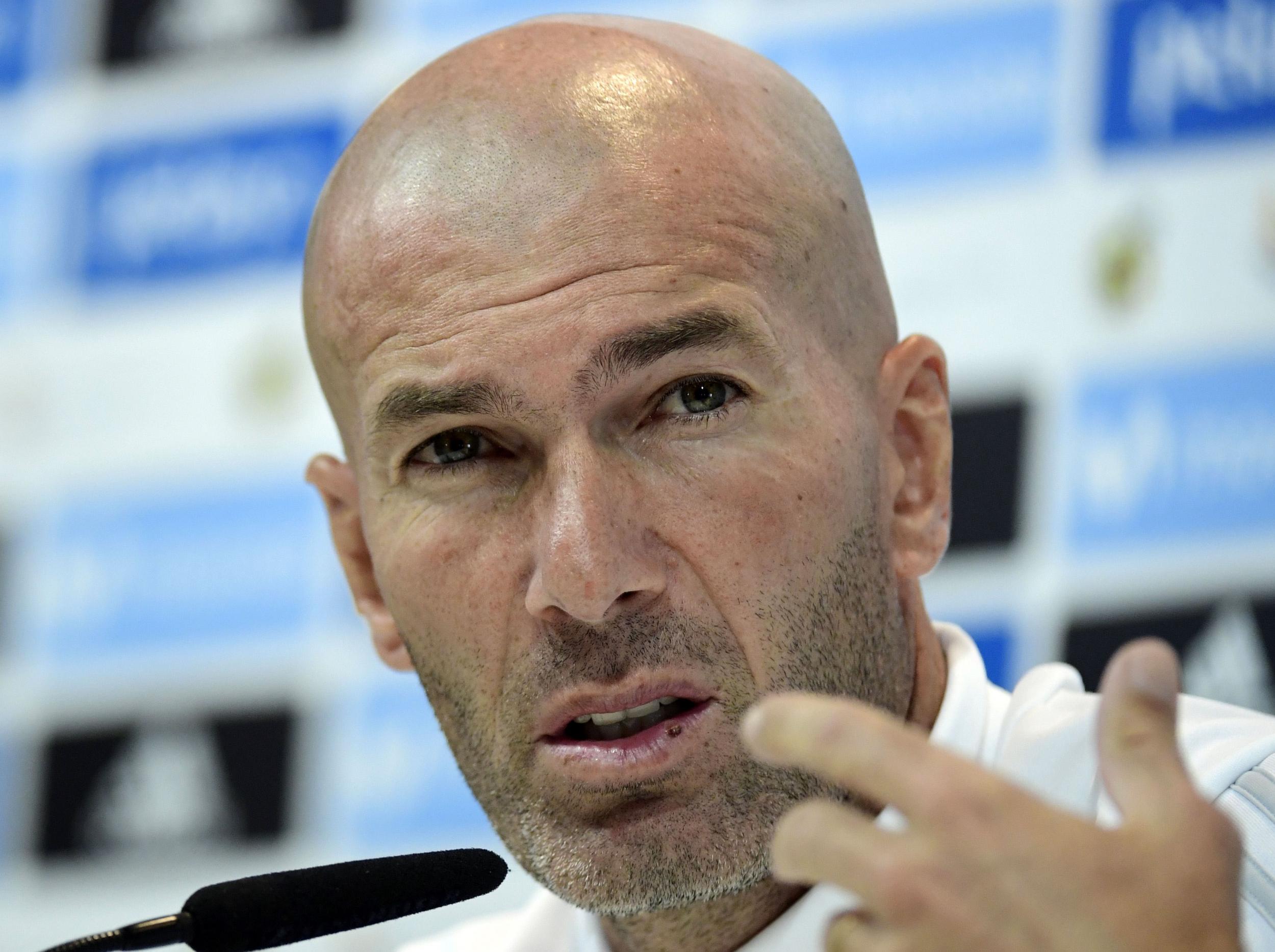 Zinedine Zidane appeared to suggest there is an anti-Real Madrid conspiracy among Spanish officials