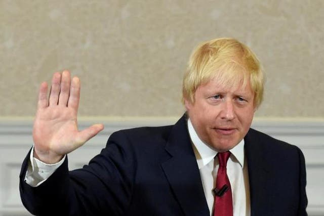 Foreign Secretary Boris Johnson