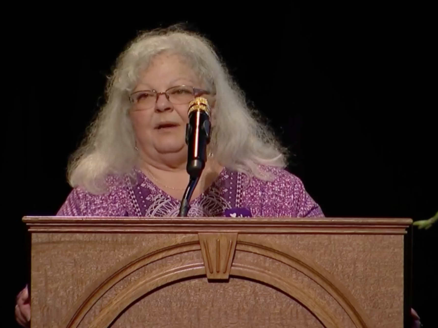 Heather Heyer's mother, Susan Bro, speaks at her daughter's funeral