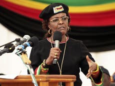 Grace Mugabe denies attacking model with electrical cord