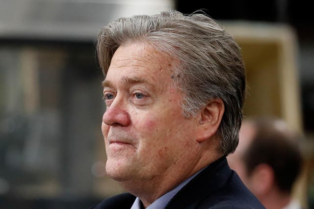The prankster posed as Steve Bannon, former chief White House strategist to President Donald Trump
