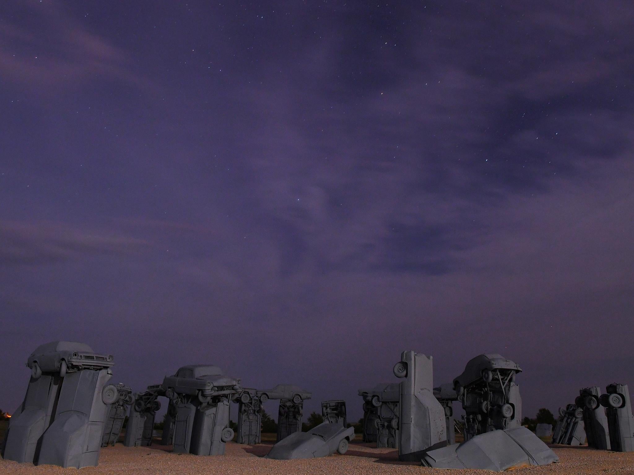 The eccentric ‘Carhenge’ makes for a cosmic eclipse-watching spot