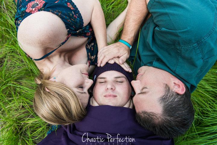 The couple wanted to create the newborn photos they’d never had the chance to take with Clayton (