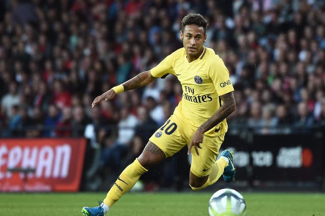 Neymar scored on his PSG debut on Sunday