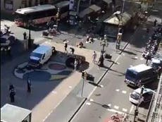 Video shows aftermath in Las Ramblas after white van plows into crowd