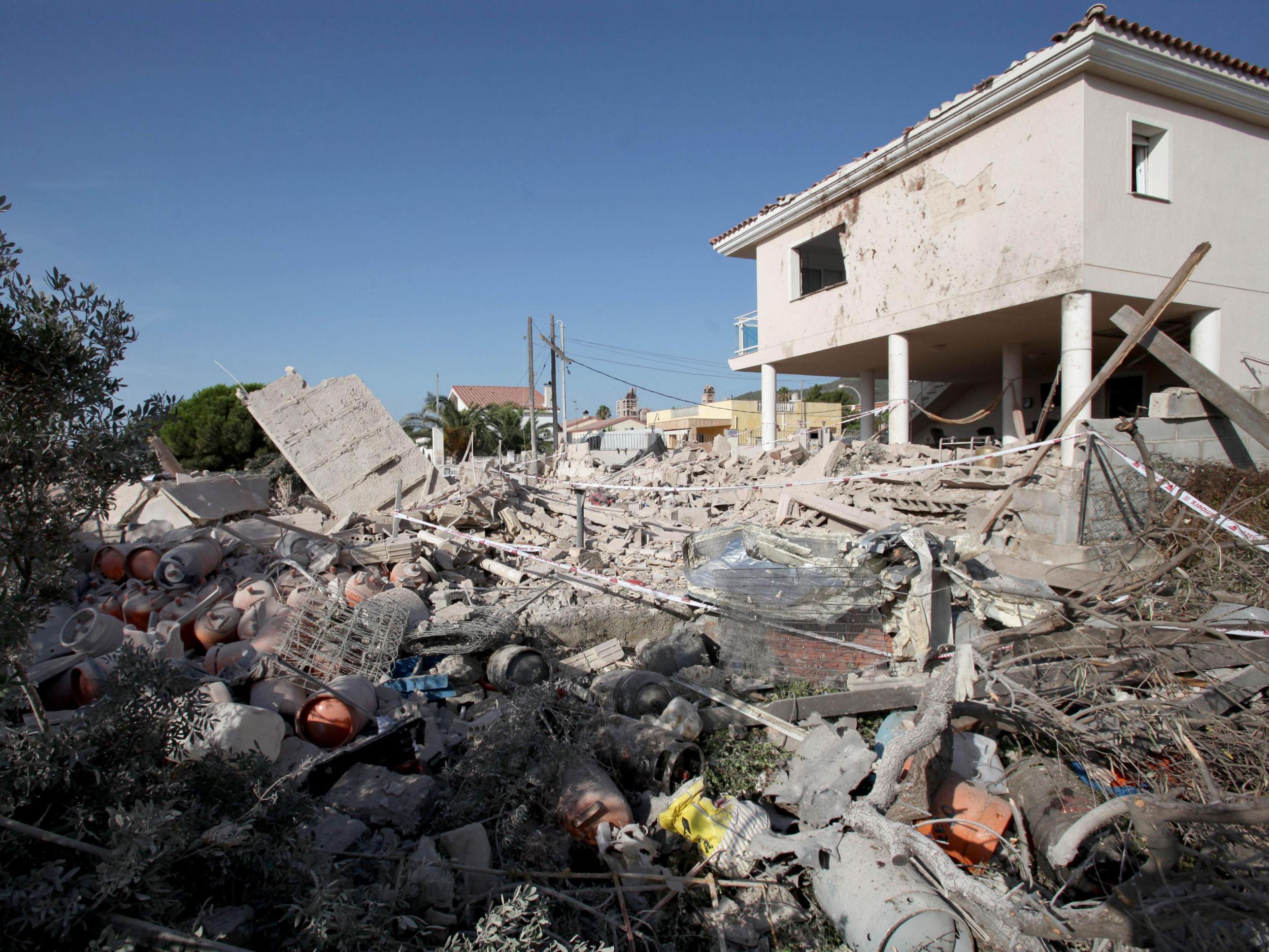 The house was leveled by the explosion (EPA/Jaume Sellart)
