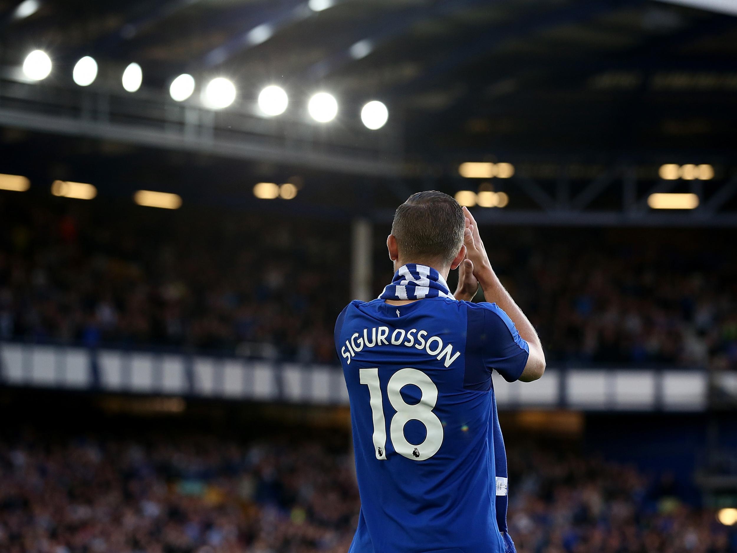 &#13;
New signing Gylfi Sigurdsson was presented to the crowd on Thursday &#13;