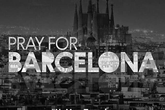 Neymar posted a tribute to the victims of the Barcelona terror attack on Twitter