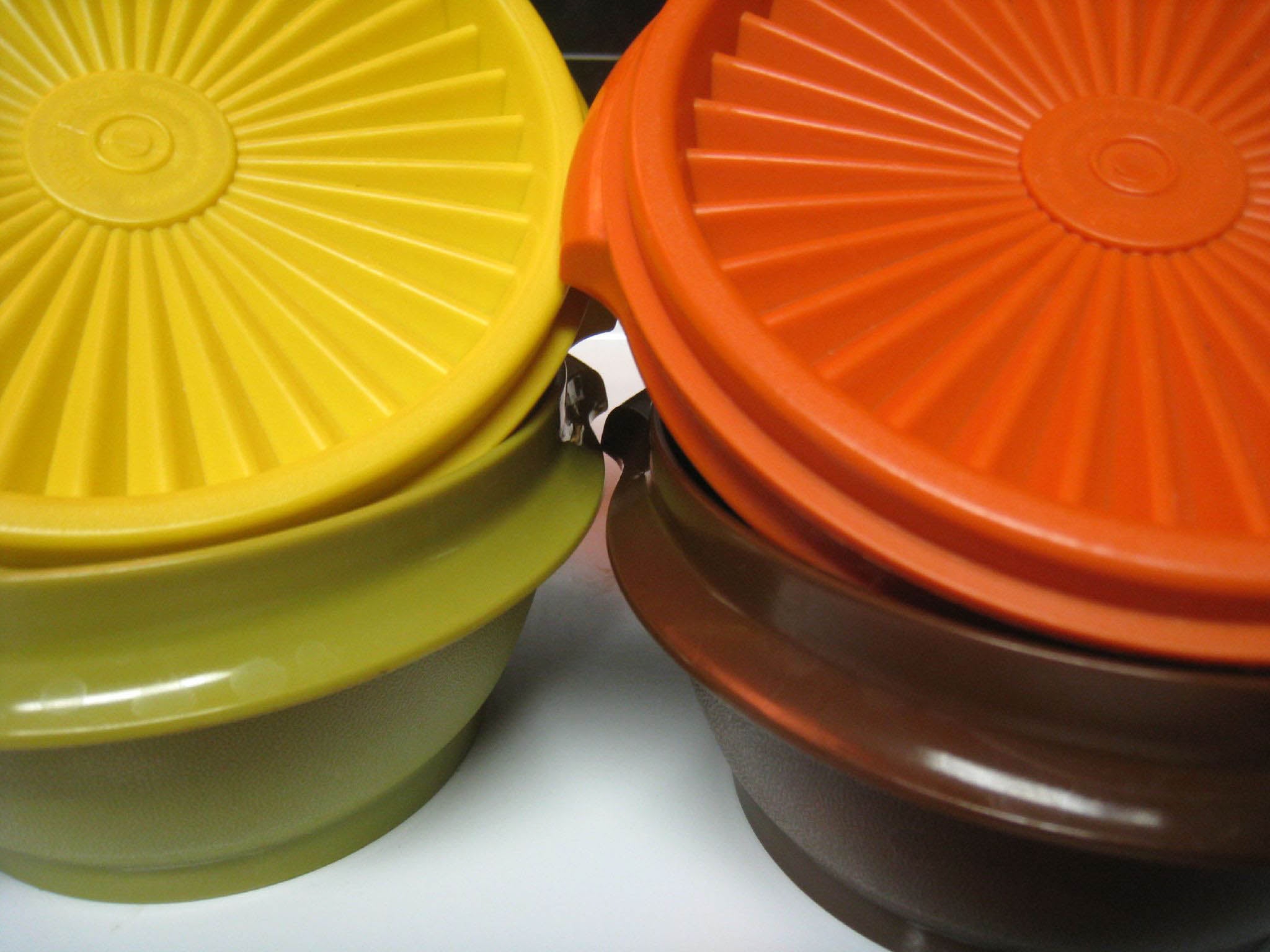 Do You Remember? - Do you remember these Vintage 70's Tupperware Canisters  with Lids?