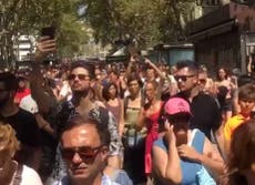 Barcelona crowds chant ‘I am not afraid’ in defiance of terrorists