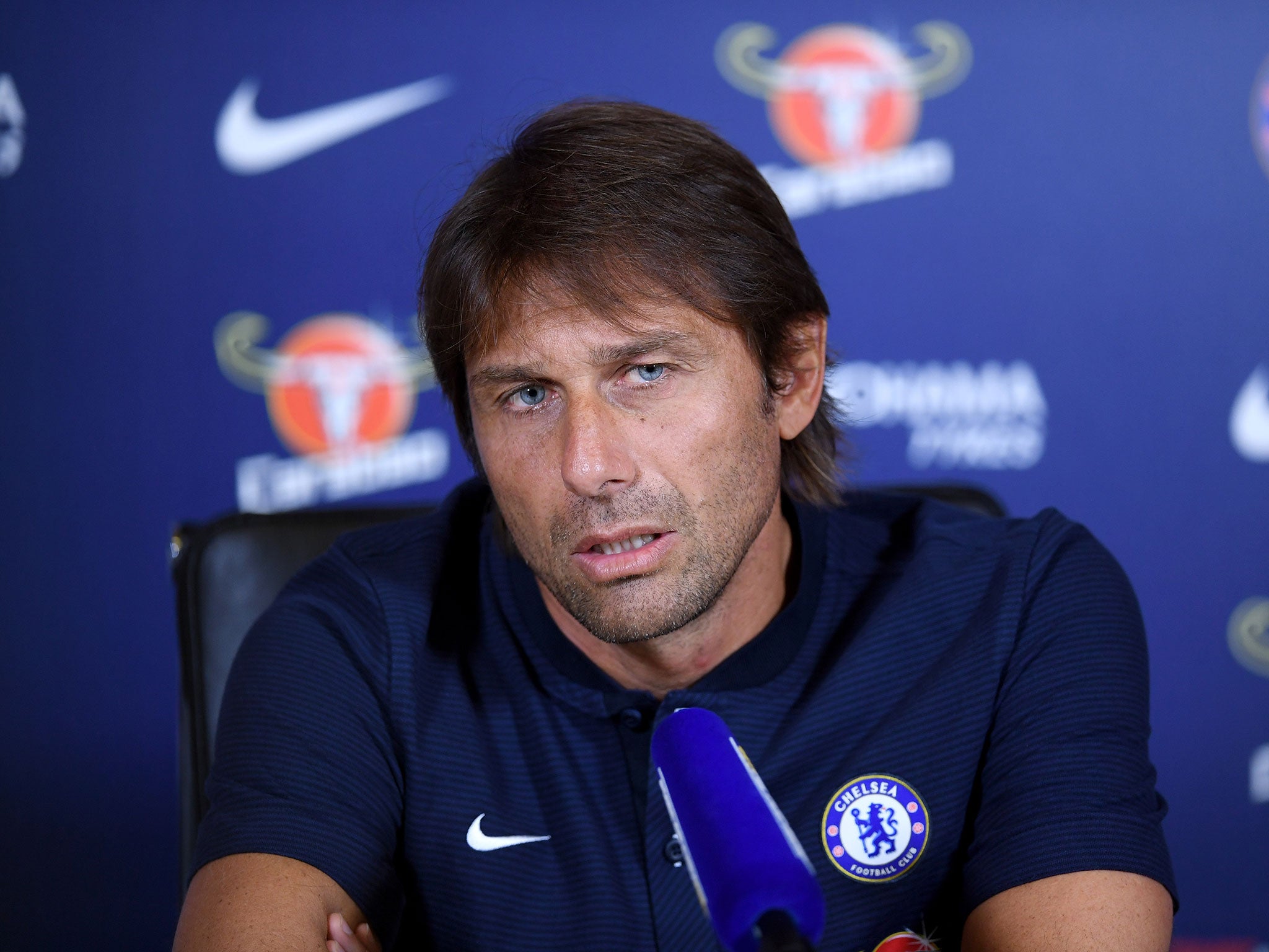 Antonio Conte laughed off Diego Costa's comments that he is being treated like a criminal