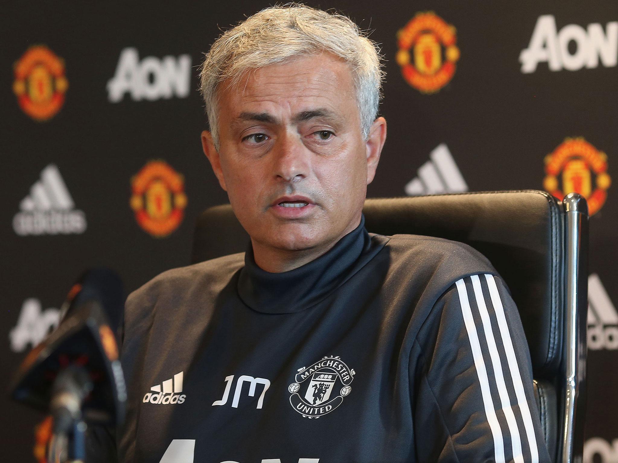Jose Mourinho said he was happy with his current United squad