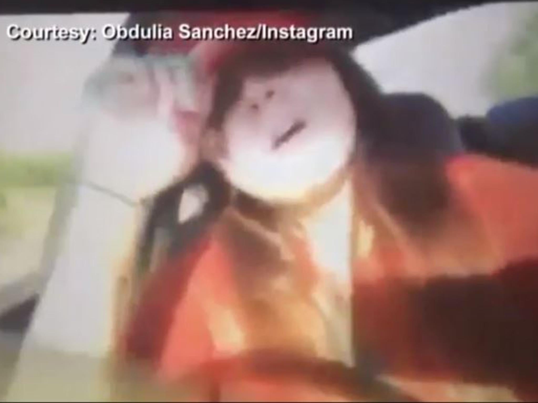 Obdulia Sanchez during the livestream video in which her sister was killed