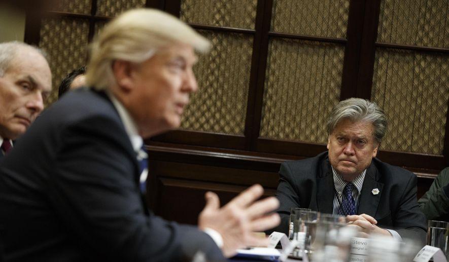 Mr Bannon will remain a very powerful influence outside of the West Wing