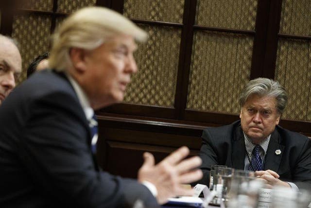 Mr Bannon was remain a very powerful influence outside of the West Wing