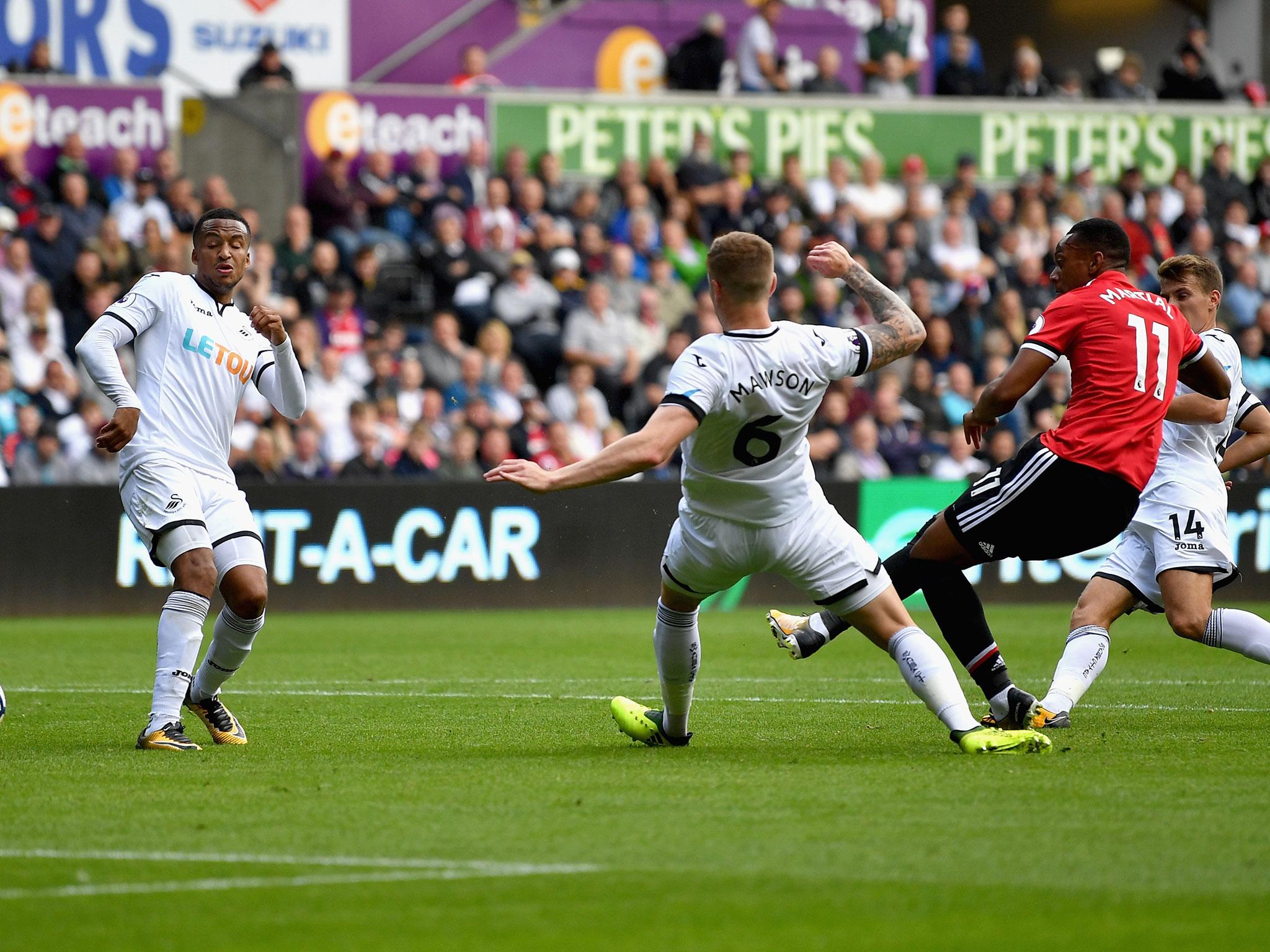 Martial has come off the bench to score twice already this season