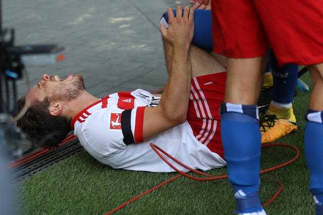 Nicolai Muller tore a cruciate ligament and will be out for seven months