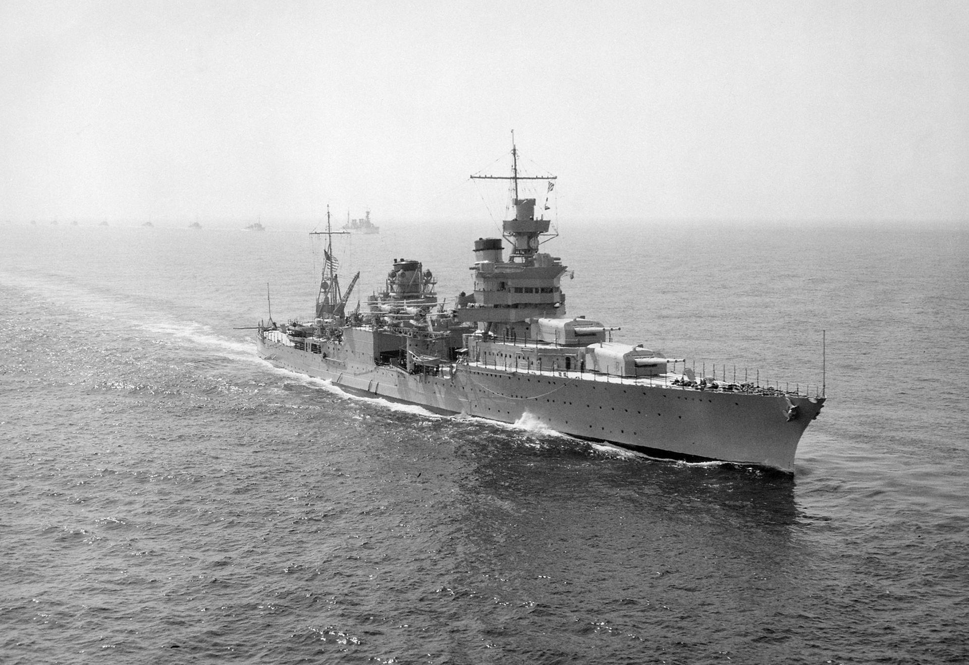The US Navy heavy cruiser USS Indianapolis in 1939