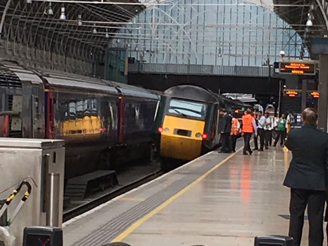 A train partly derailed while leaving Paddington station on 20 August