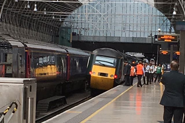 A train partly derailed while leaving Paddington station on 20 August